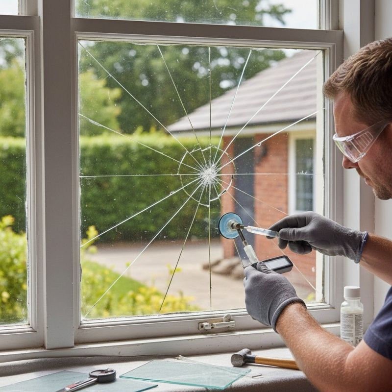 Cracked Window Repair in Alpharetta, GA